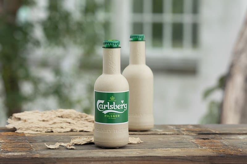 Carlsberg paper bottle