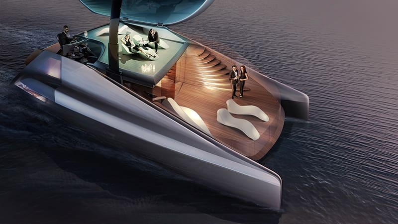 icona design fibonacci electric catamaran